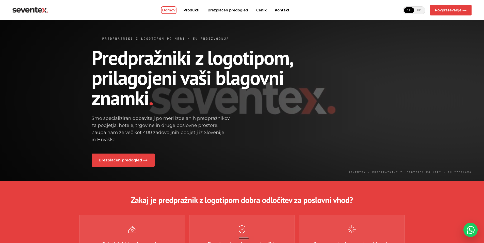 Seventex website screenshot